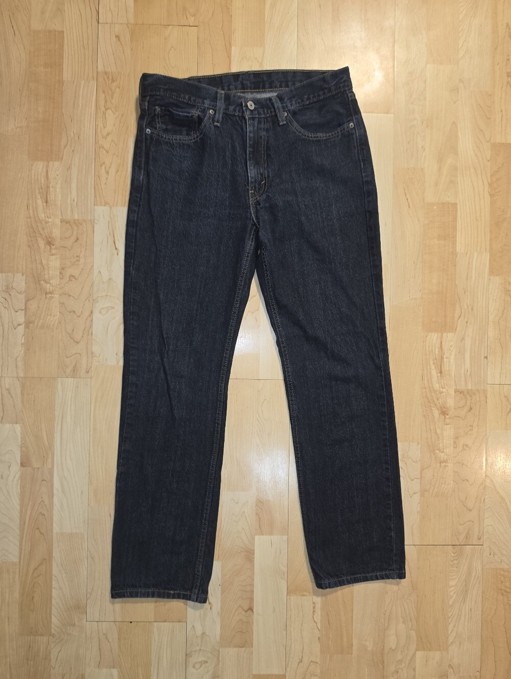 Levi's Strauss & Co. 514 Men's Straight Dark Blue Denim Jeans 33 x 32 Pre-owned
